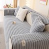 tianxinbaobei Faux Fur Couch Cover,Non-Slip Striped Plush Sofa Cover,Rabbit Plush