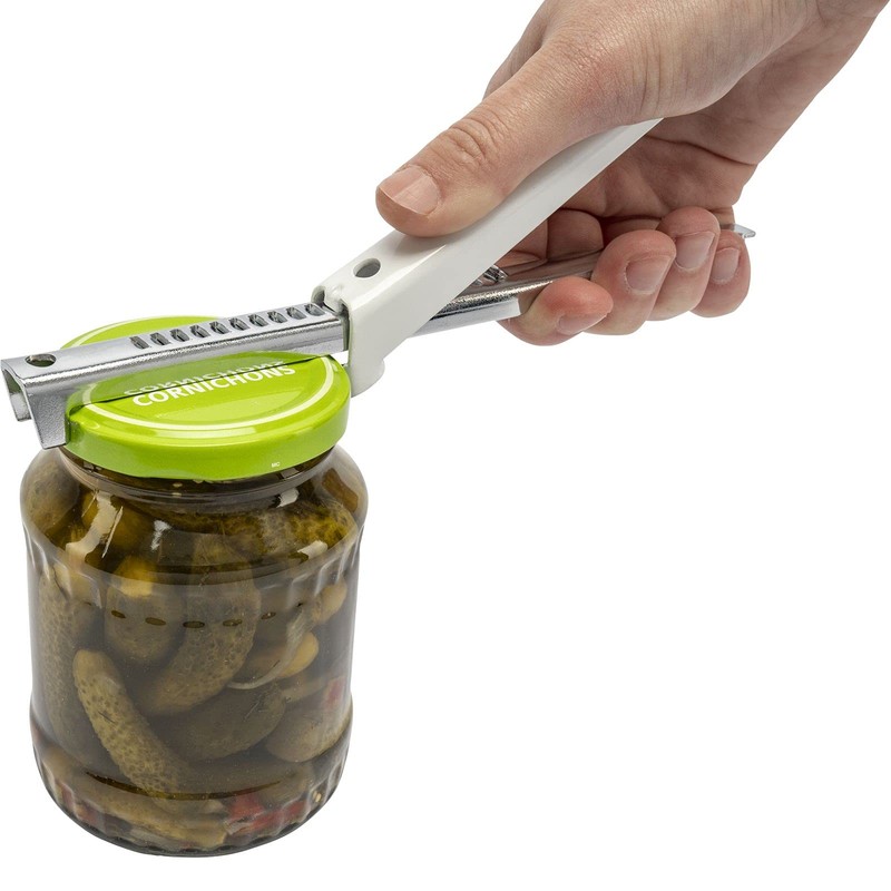 Westmark Screw Lid Opener, Flexible, Adjustable, Long Lever, Steel, Vario,