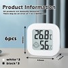 Thermometer Hygrometer Indoor Pack of 6 Mini Digital Thermometer Hygrometer