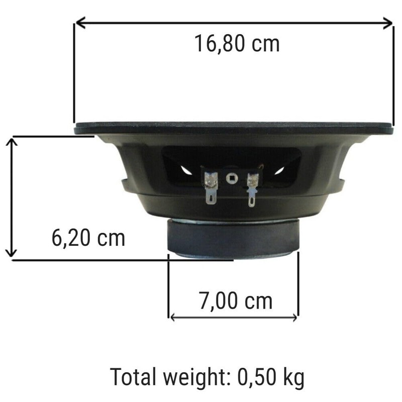 1 x Web W-064 6.5" 6.5" 6.5" Medium Bass Woofer