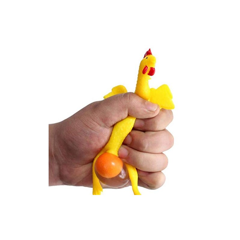YOYOSTORE Mini 9cm Chicken and Egg Tool Prop Stress Relief