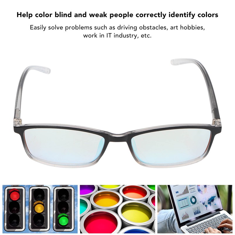 Color Blindness Glasses Double Sided Coating Good Transmittance Color Weakness