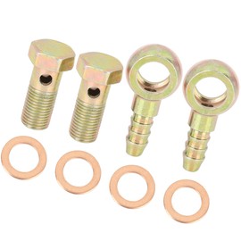 Hihaha Banjo Hose Barb Bolt Fitting/for Car/Metal / 2 Set Bronze Tone