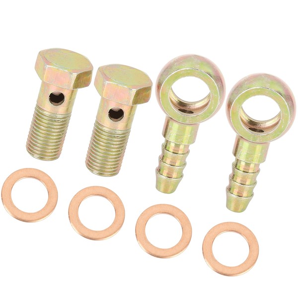 Hihaha Banjo Hose Barb Bolt Fitting/for Car/Metal / 2 Set