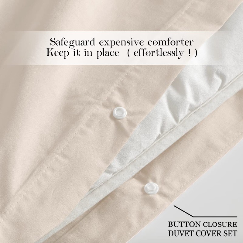 Sapphire Collection Plain Duvet Cover With Pillow Case Non Iron