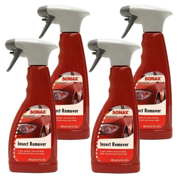 Sonax Bug Insect Remover Gloss Paintwork Chrome Plastics 4 x