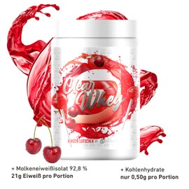 Dynamics Clear Whey Isolate Muscle Growth and Regeneration Easily Digestible and Refreshing 500 g Free Ice Moulds (Cherry Lollipop)