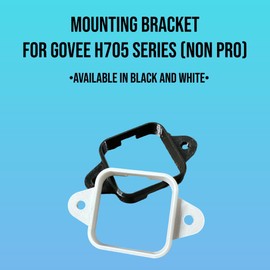 Outdoor Light Mounting Brackets – 38 Pack, Non-Pro Version, Compatible with Govee H705, PETG Weatherproof Clips for Smart RGBIC Lights, Heavy Duty, Made in USA (Black)