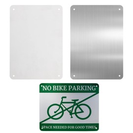 Pack of 2 Sublimation Metal Blank Aluminium with 4 Holes, Aluminium Name Badges, Multifunctional Metal Sign Blanks for Advertising Sign, DIY Wall Decoration, 300 x 200 x 0.65 mm