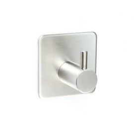 Togu Self Adhesive Hooks Heavy Duty Wall Hooks/Towel Hooks/Coat&Robe Hooks Nail-Free Waterproof Stick On Tiles Bathroom Kitchen Door,Brushed Stainless Steel Finish