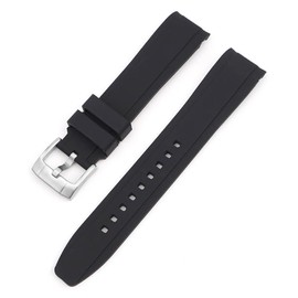 Sunnyson Soft Watch Band Compatible with Casio duro,22mm Silicone Straps Compatible with Casio Men's MDV106-1AV 200 M WR Black Dive Watch (MDV106-1A) for Men Women