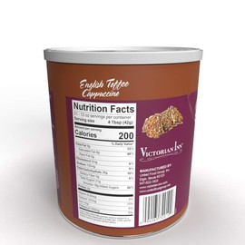 Victorian Inn Instant Cappuccino, English Toffee, 32-ounce Canister