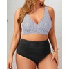 Holipick Two Piece Plus Size Swimsuits for Women High Waisted