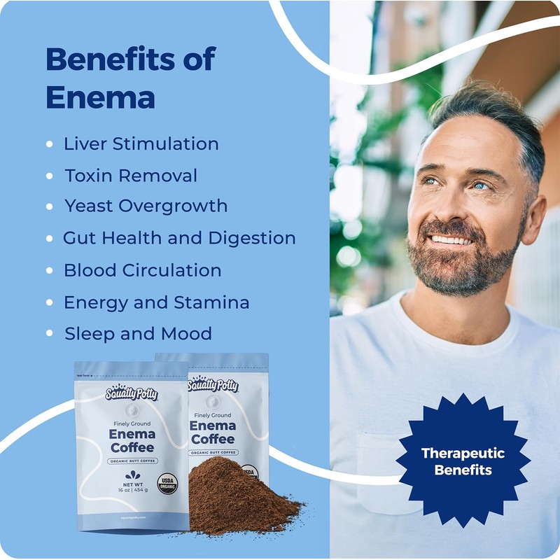 Squatty Potty Enema Coffee – Organic – 419° Roasted, Ground