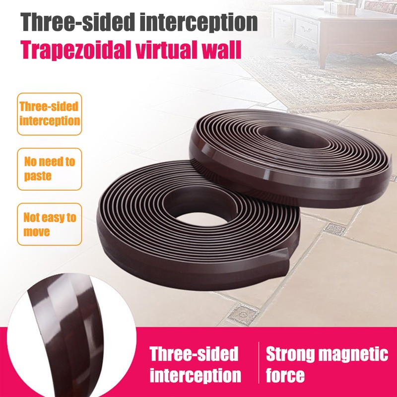 Virtual Magnetic Strip Wall for Strong Magnetic Virtual Protection Wall