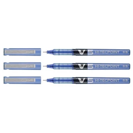 Pilot Hi-Tecpoint V5 Liquid Ink Rollerball Pen Fine Point Blue (Pack of 3)