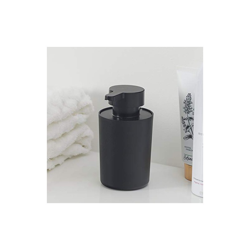Tiger Urban Black Freestanding Soap Dispenser with Removable Inner Container