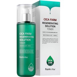 Farmstay Tónico Regenerador Cica Farm - Tónico Calmante e Iluminador para el Rostro - Refuerza la Barrera Cutánea - Elimina Células Muertas - 200 ml