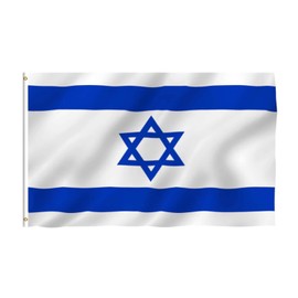 Israel Flag - 90x150cm Israeli National Flag Polyester with Brass Grommets | Durable, Fade-Proof, and Versatile for Indoor and Outdoor Use