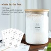 CZSZYGHBAO Large Glass Flour and Sugar Containers Jars with Bamboo