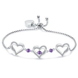 QGJNSGC Urn Bracelet for Ashes Memorial Loved Ones Cremation Bangle Ash Jewelry for Women Forever Love Heart Cremation Jewelry Birthstone Keepsake Memorial Urn Link Bracelet