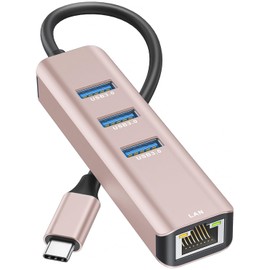 USB C to Ethernet Adapter, Vilcome RJ45 to USB C Thunderbolt 3/Type-C Gigabit Ethernet LAN Network Adapter, Compatible for MacBook Pro, MacBook Air, Dell XPS and More