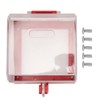 Luqeeg Emergency Stop Switch Cover, Push Button Actuator, Manual Operation,