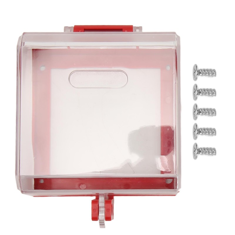 Luqeeg Emergency Stop Switch Cover, Push Button Actuator, Manual Operation,