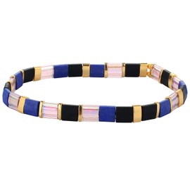 KELITCH Colorful Friendship Bracelet Stretch Beaded Bracelet Fashion Jewelry for Women