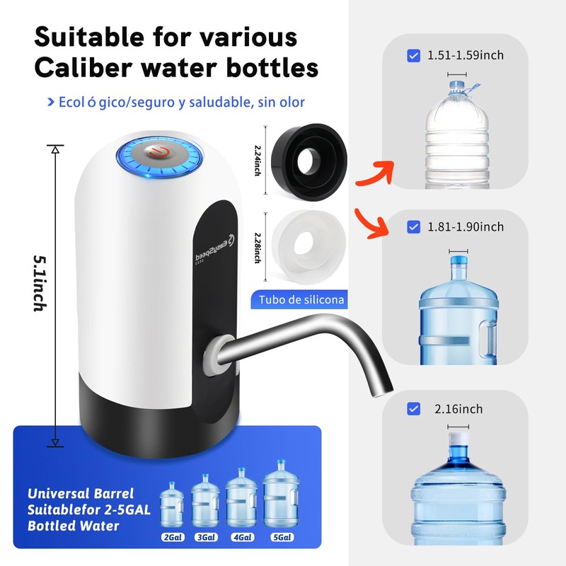 Automatic Water Dispenser, USB Charging Distributor, Removable and Convenient for