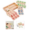 Sharplace Wooden Number Index Cards 1 9000 Development Montessori Learning