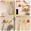 SHBLOMK 3PCS Self-Adhesive Coat Hooks Key Holders, Creative Adhesive Cute