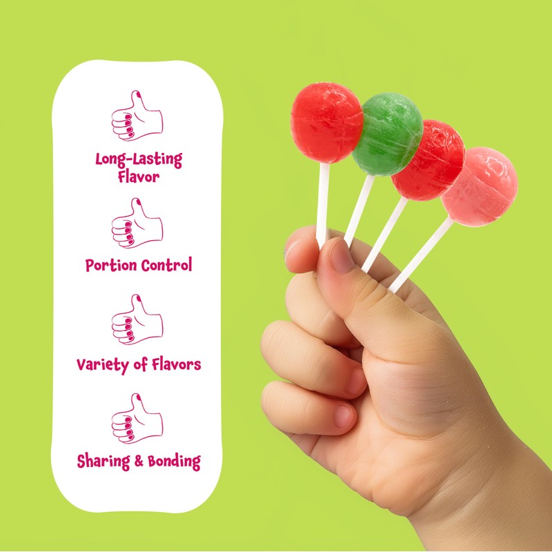 Fruit Lollipops - 6 Pound Bulk Box (About 108 Count)