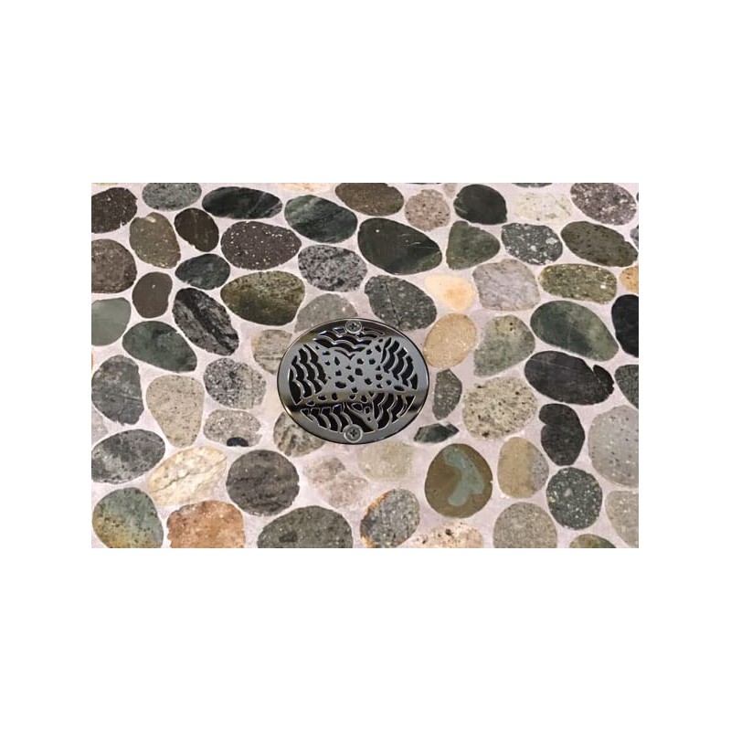 3.25" Round Shower Drain - Starfish - Made of Stainless