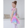 Mecceos Girls Ballet Leotard with Skirt Dance Ballerina Outfits Dresses