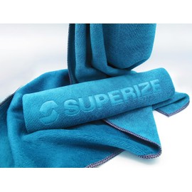 Superize Premium Super Absorbency Scratch Free Soft Lint Free Car Wash Microfiber Fast Drying Towel, Thick Car Cleaning Detailing Drying Care Cloth, Essential Part of Car Cleaning Kit (Small)