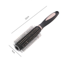 RN BEAUTY Anti-Static Hair Brushes for Men and Women Adults and Kids Nylon Bristle Pins Massage Brush Blow Dry Detangle Hairbrush Comb for All Hair Types Styling Wet or Dry - Round