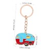 Baluue 2pcs Cute Cartoon Camper Keychains for Rv Decor Lightweight