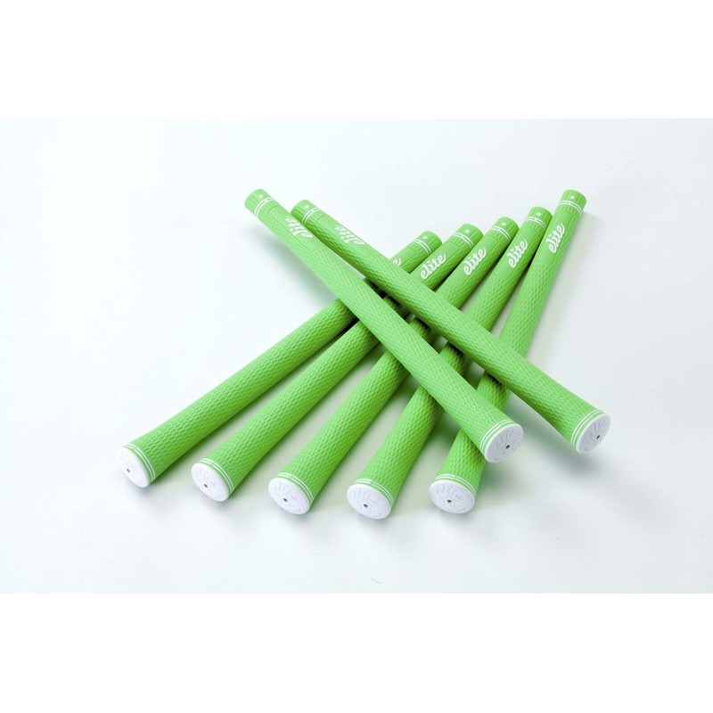 elitegrips SX38 Golf Grips, 7-Pack, Signal Green, No Backline