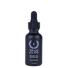 ZEUS Natural Beard Oil for Men with Essential Oils (Sandalwood)