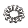Wanyifa 12 tornillos de titanio Ti Torx M5 x 10