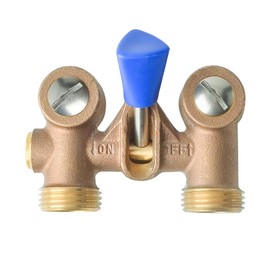 HYDRO MASTER Washing Machine Shut Off Valve，1/2" Male Pipe Thread × 3/4" Outlet Hose Thread.