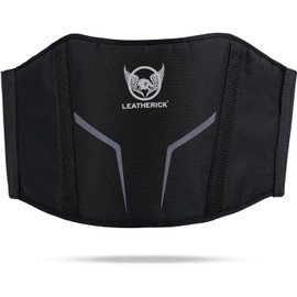 Leatherick Motorcycle Kidney Belt for Men and Women - 1000D Polyester Kidney Warmer with Lumbar Support and Bag, Perfect for Bikers and Motorcyclists