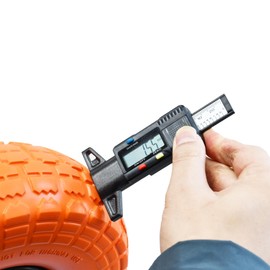 Dapetz ® Digital Tyre Tread Depth Gauge 0-25.4mm Inch Tyre Guage Digital with Large Digital LCD Display and Tread Checker Tyre Tester Measuring Tool for for Cars, Vans, Trucks & Motorbike