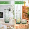 Bedside Water Carafe and Glass Set, 21.6 Oz Glass Water