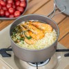 Boundless Voyage Titanium Pot Pan Set Camping Pot with Foldable