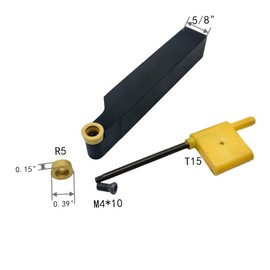 RHFGYY SRAPR1616H10 + 10 piezas RCMT10T3 (R5) Insertos redondos de repuesto para herramientas de torno