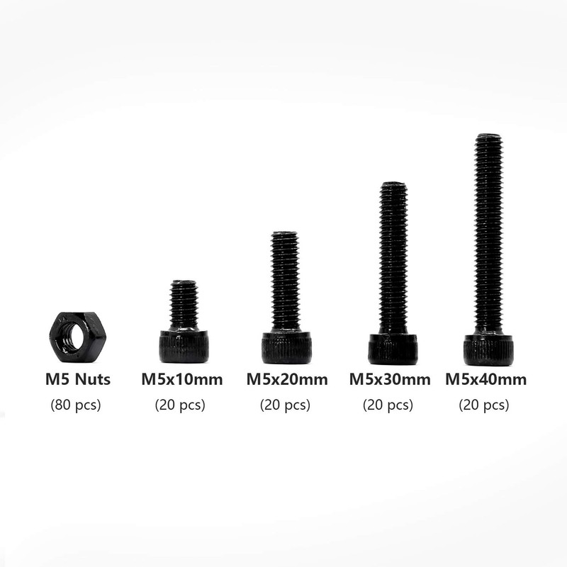 M5 Allen Screw and Nut Combination Box Mechanical Hex Socket