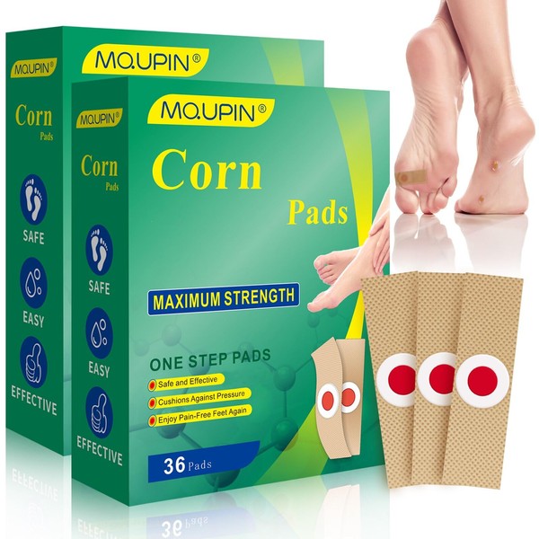 MQUPIN Pack of 72 Corn Plasters Foot Corn Plasters for Effective Foot Care, Painless