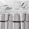 Dufu Waterproof Shower Curtain, Washable Quick Drying Textile Fabric Polyester
